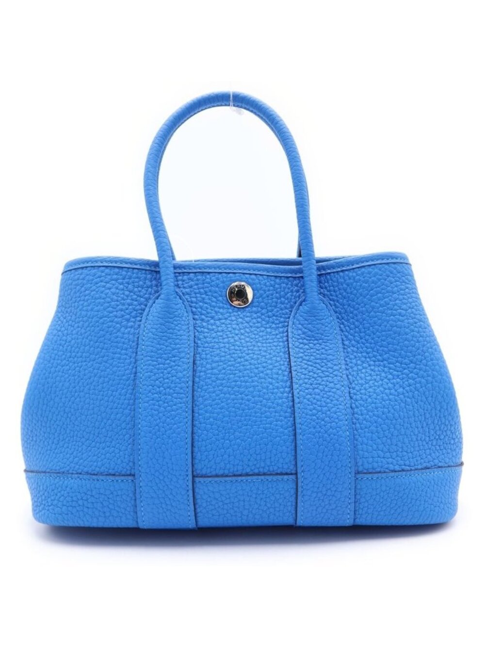 Hermes Neo Garden Party 23 Handbag New Blue Hydra Negonda Togo Silver